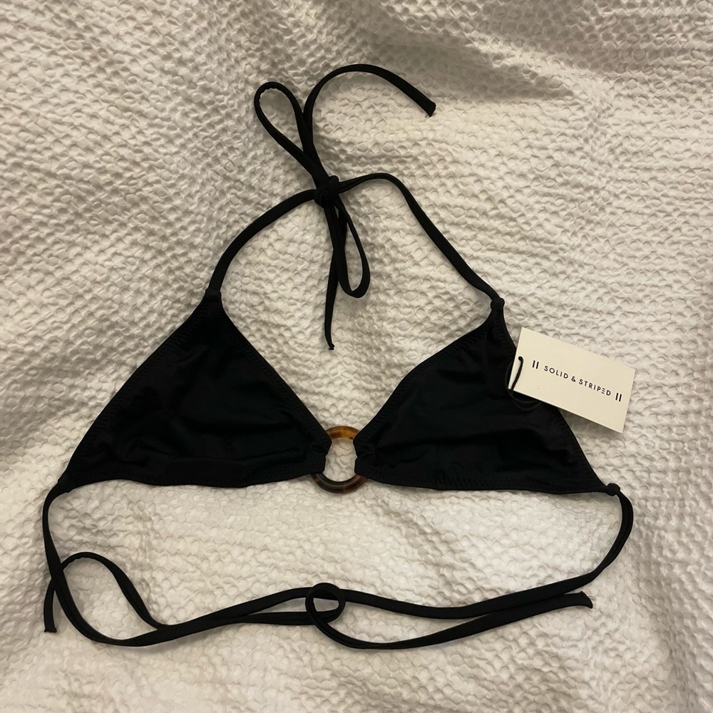 Solid & Striped The Sadie Triangle Bikini Top NWT